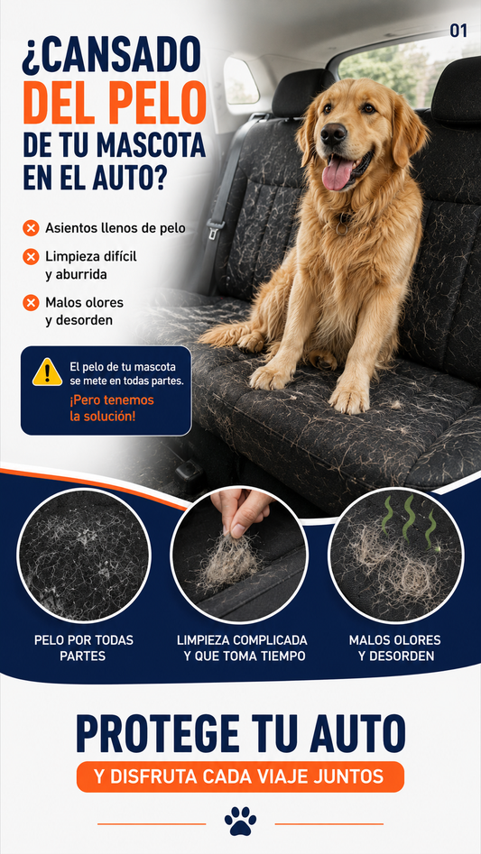 Forro de asiento + guante atrapapelos GRATIS